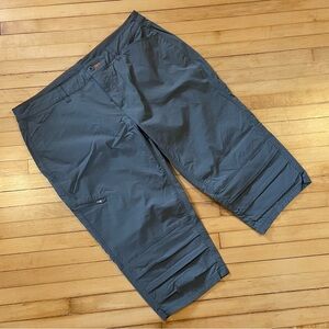 ORVIS Peddle Pusher Capri Pants Shorts Mid Rise UPF 50 Hiking Camping Outdoors